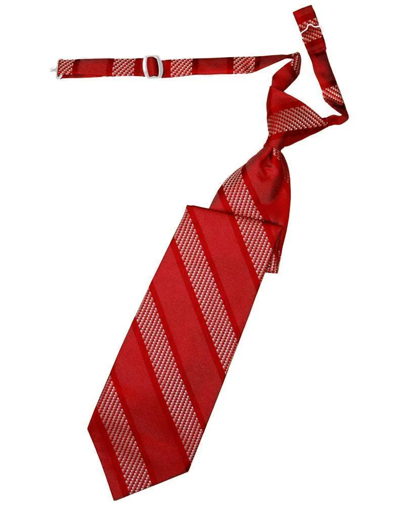 Red Venetian Stripe Necktie