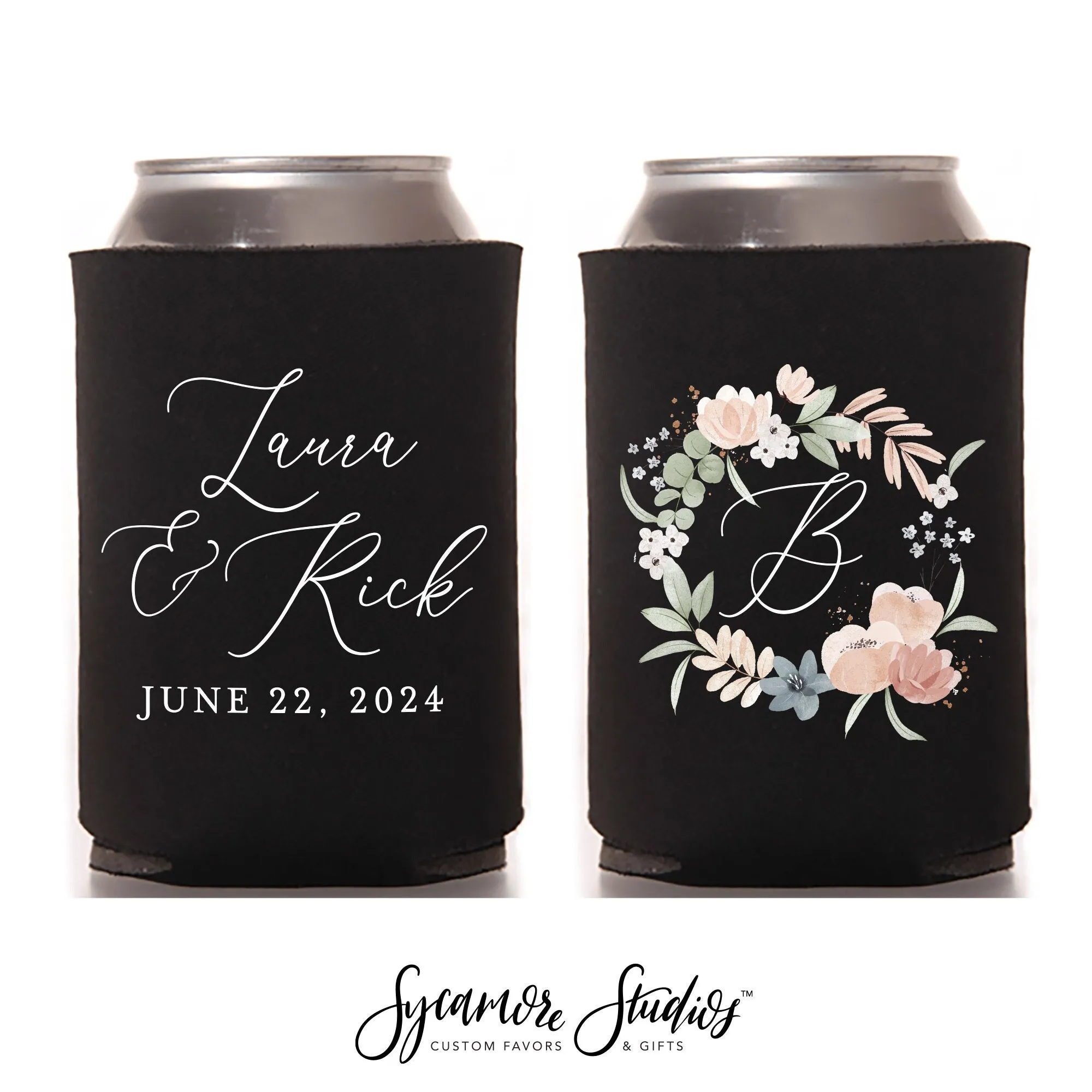 Wedding Can Cooler #12FR - Full Color